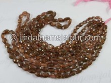 Pink Andalusite Faceted Oval Beads